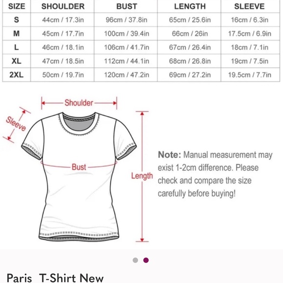 Paris Graphic Tee SZ-Medium New - Picture 2 of 4